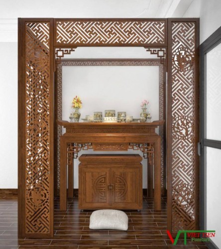 Đồ gỗ nội thất phòng thờ - Nội Thất Việt Tiến - Công Ty TNHH Đầu Tư Thương Mại Và Dịch Vụ VNT Việt Nam
